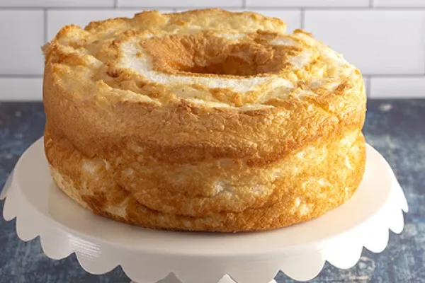 Angel food cake med ananas