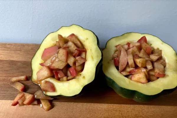 Äppelfylld squash