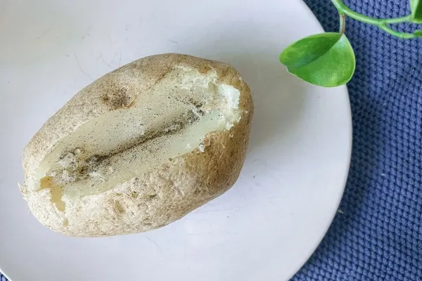 Bakad potatis i mikron