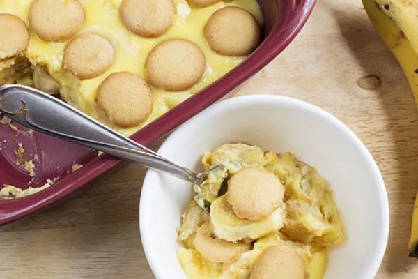 Bananpudding i sydstatsstil