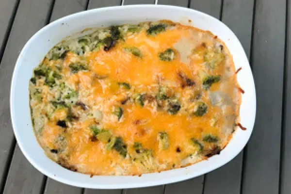 Broccoli- och risgratäng