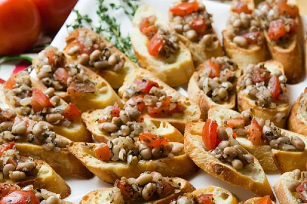 Bruschetta med vita bönor