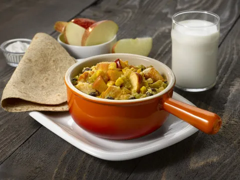 Chili med äpple och majs