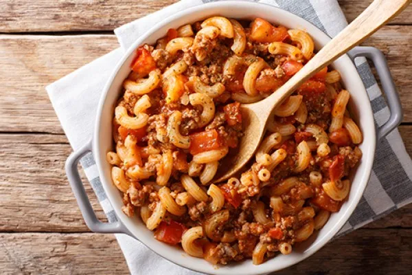 Chili- och tomatmakaroner