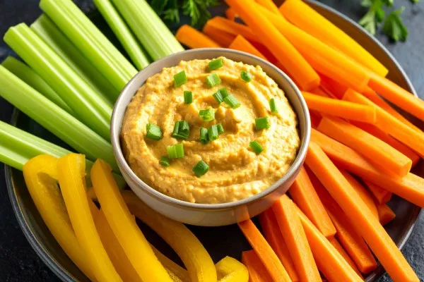 Currydip med grönsaker
