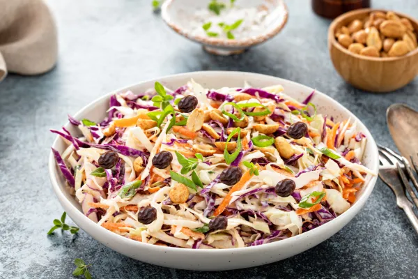 Färgglad coleslaw