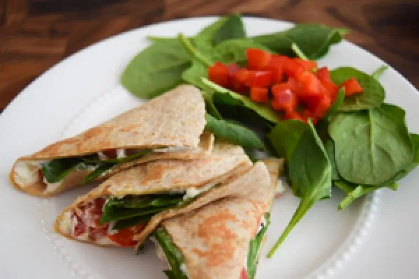 Färgglada quesadillas