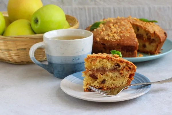 Fikakaka med äpple