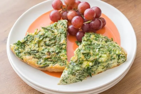 Fransk spenatfrittata