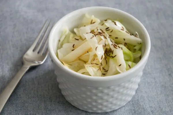 Fräst vitkål och lök