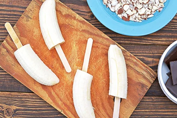 Frysta bananpinnar