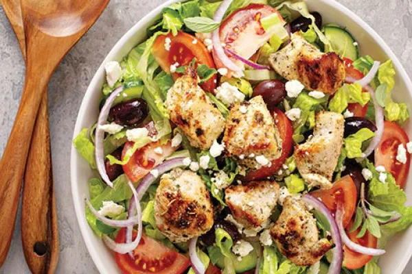 grekisk sallad med kyckling