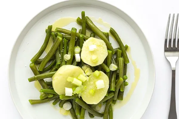 Gröna bönor med färskpotatis
