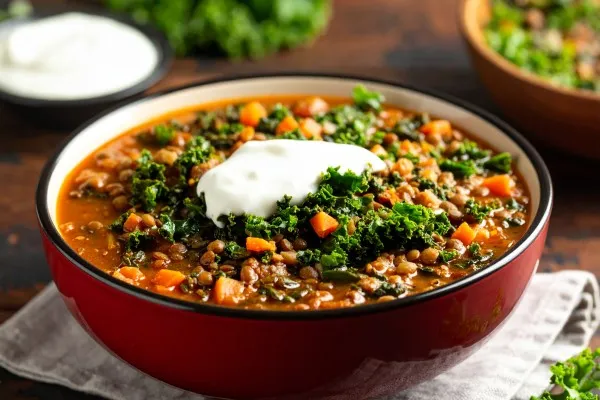 Grönsaks- och linsgryta i slow cooker