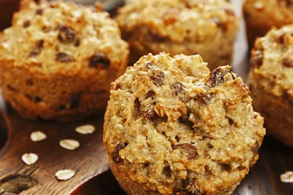 Havre- och russinmuffins