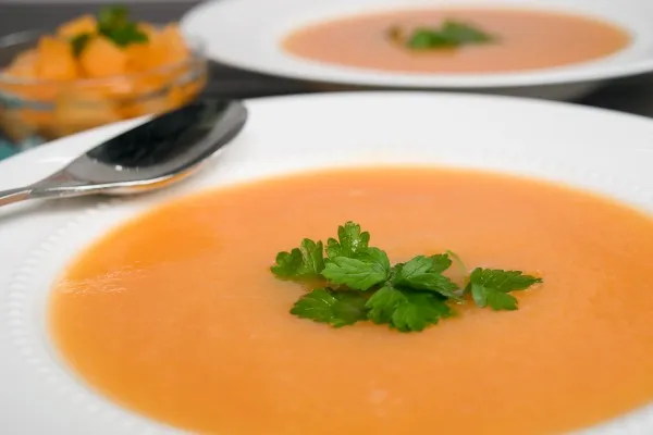 Kall cantaloupesoppa
