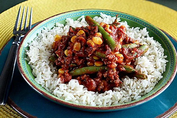 Köttfärs med grönsaker