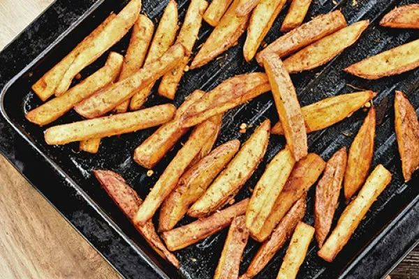 Krispiga ugnsbakade pommes