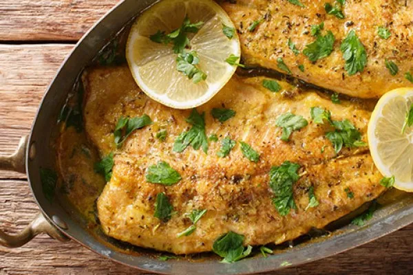 Läcker ugnsstekt fisk