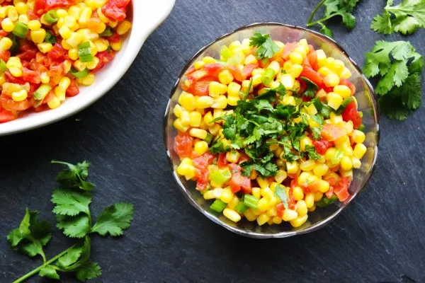Majssallad med grön chili