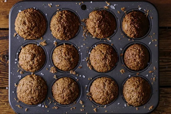 Muffins med kliflingor och russin