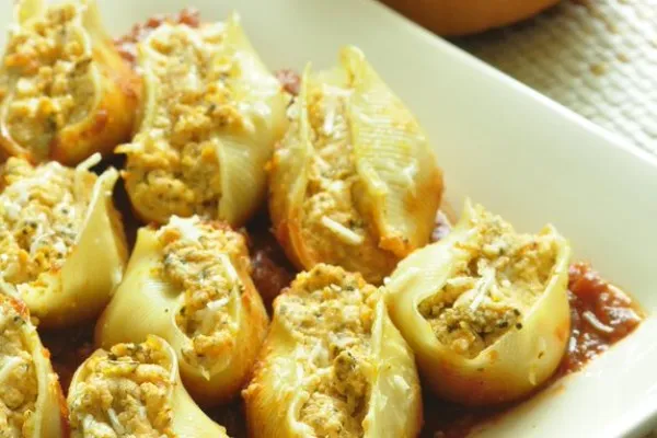 Pastaskal fyllda med pumpa och ricotta