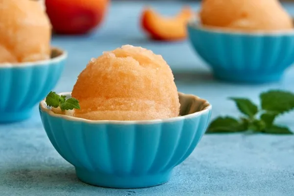 Persikosorbet
