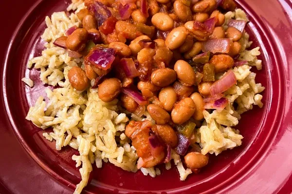 Pintobönor med salsa