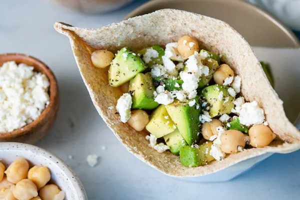 Pitafickor med avokado