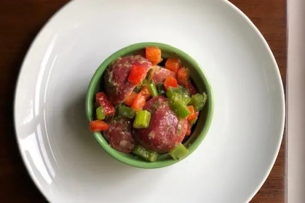 Potatissallad med paprika