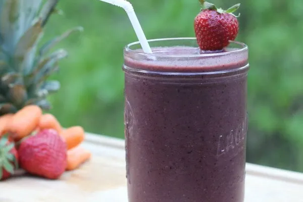 Röd monster-smoothie