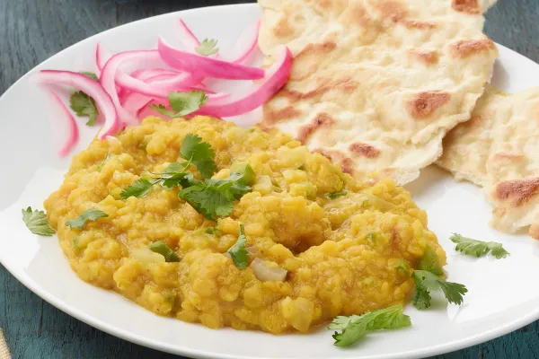 Röda linser med lök | Masoor dal