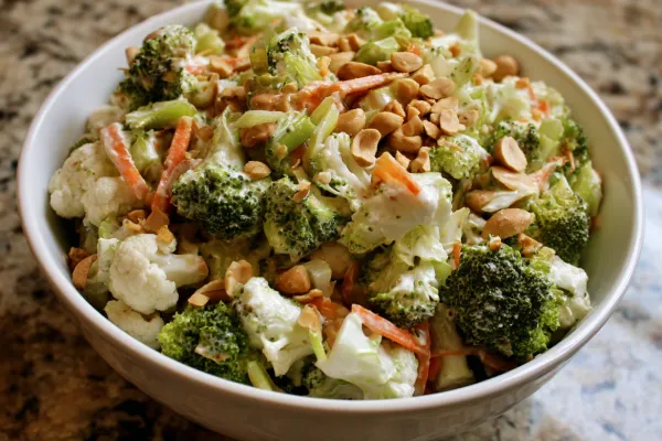 Sallad med frukt och grönsaker