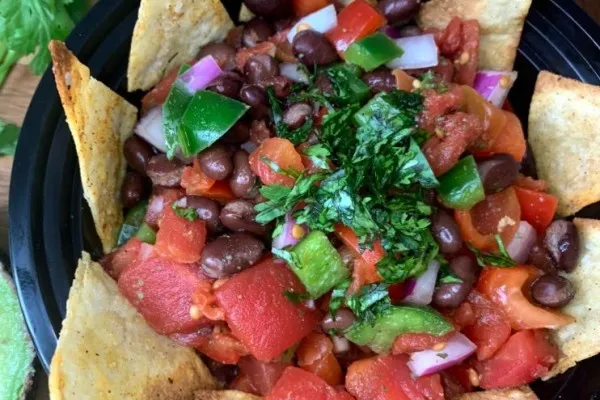 Salsa med svarta bönor