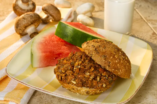 Sloppy Joes med svamp och nötfärs