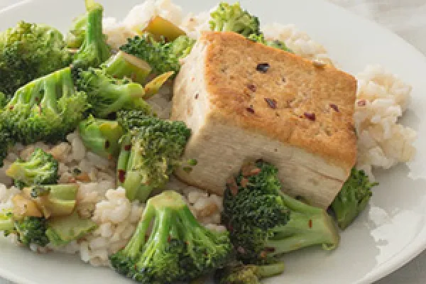 Tofu med broccoli